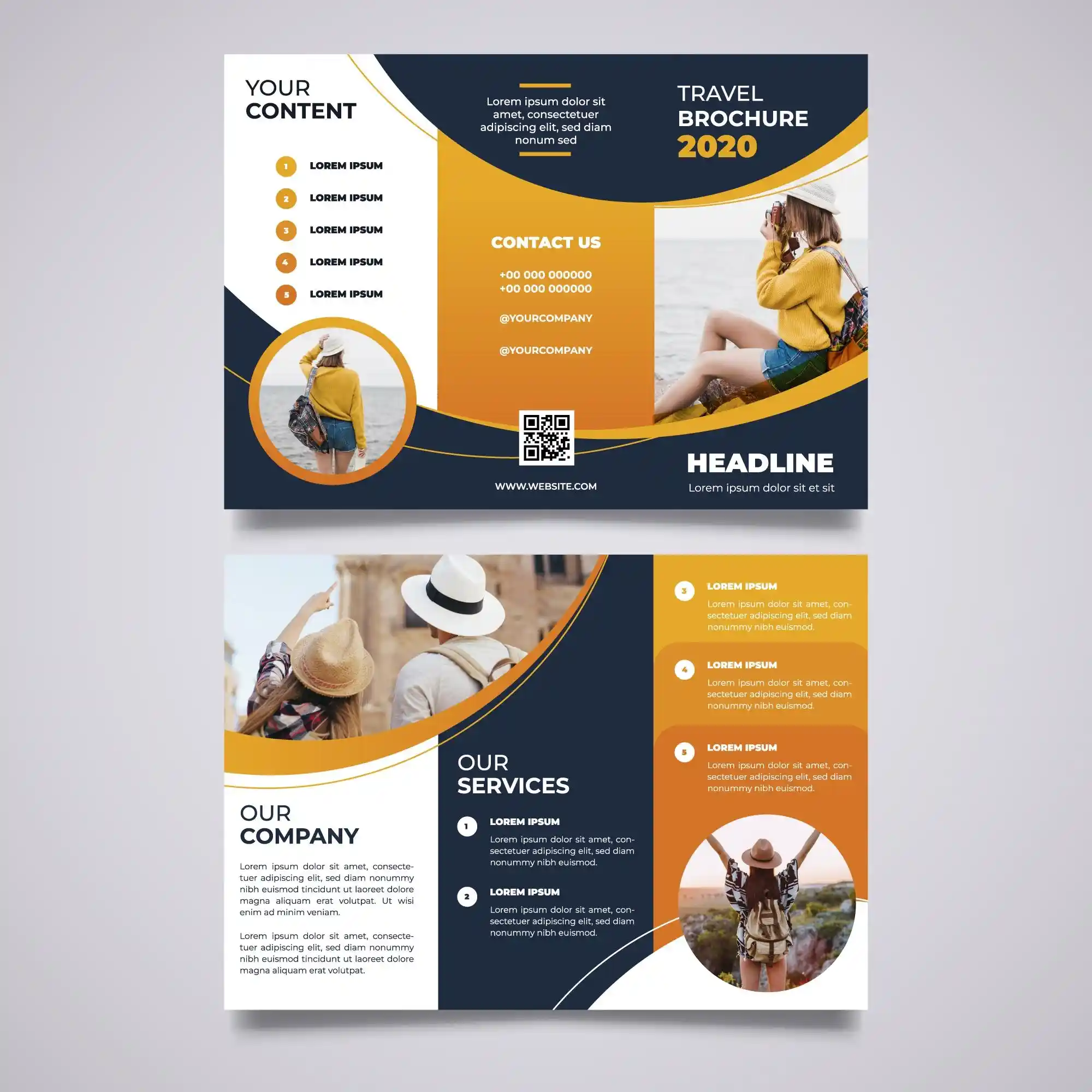 Trifold flyer designing company in sharjah